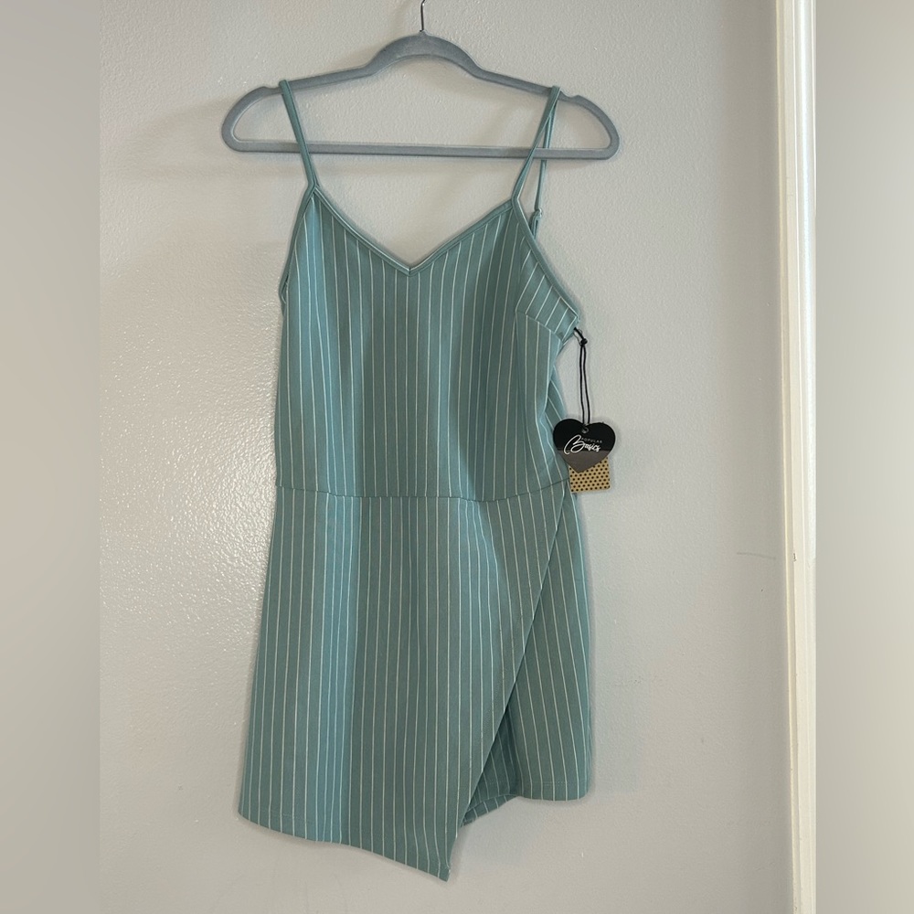 NWT Popular Basics Green Romper